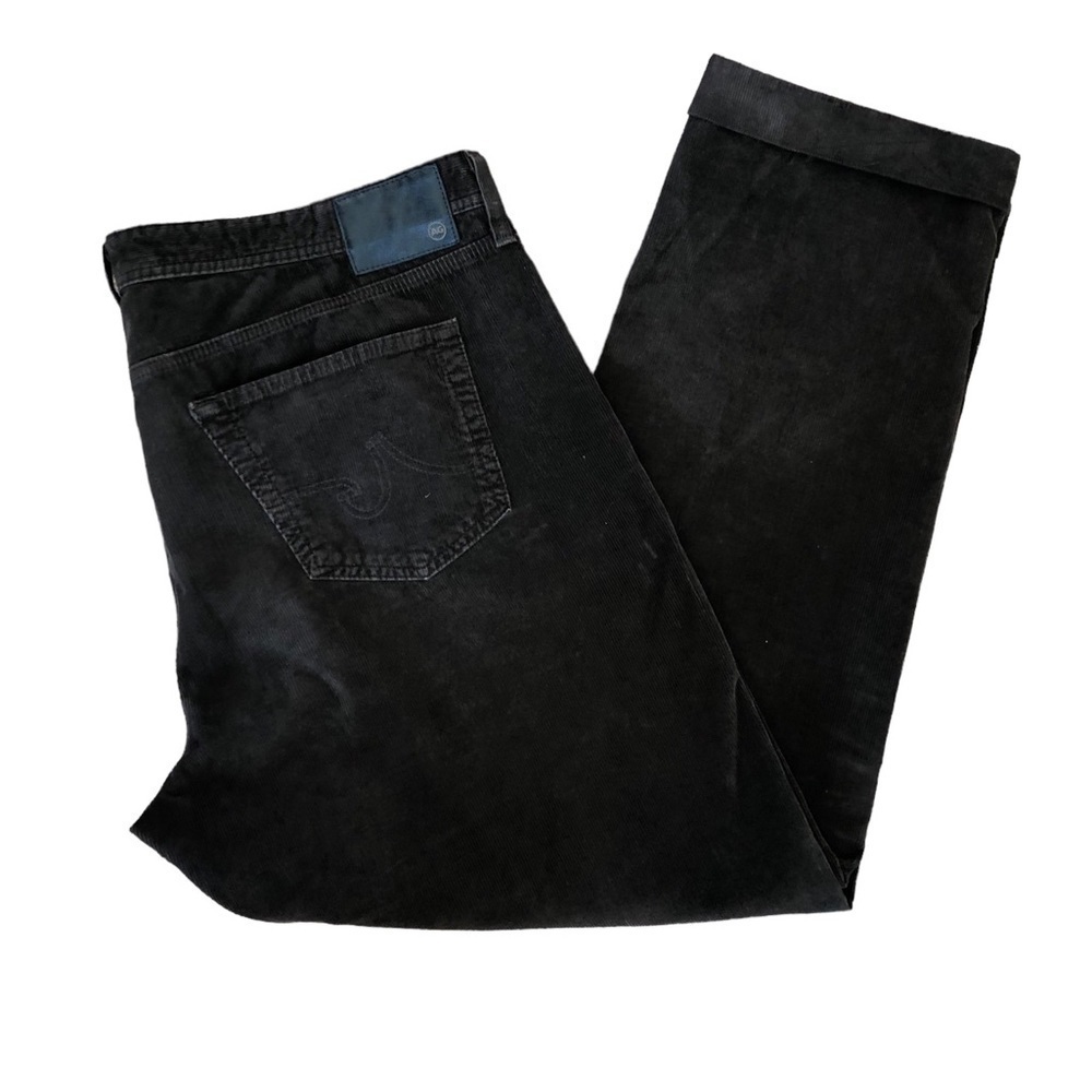 AG Adriano Goldschmied The Graduate Tailored Corduroy Pants 42X31 Dark Brown